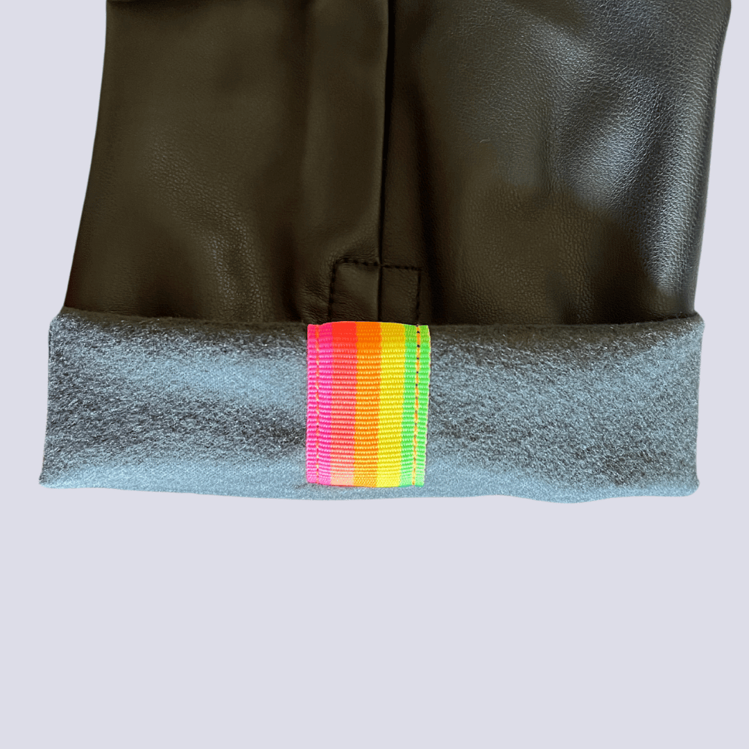 Hem View of the Hammill & Co Vinyl Pull Up Pant XS