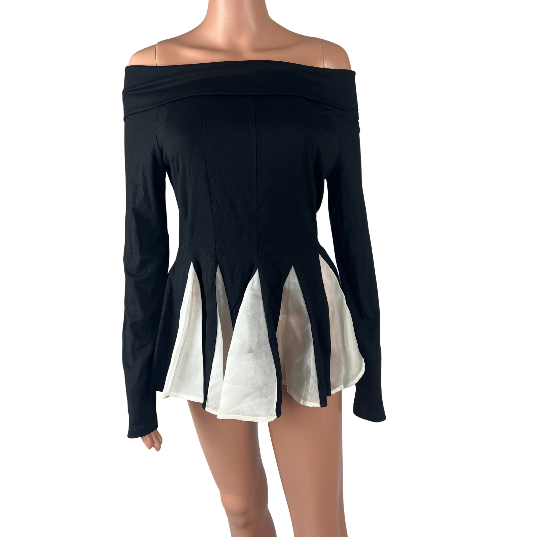 Front view of the ODTF Off the Shoulder Top