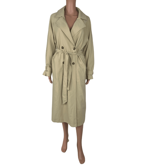Front view of the Ceres Life Classic Trench Coat
