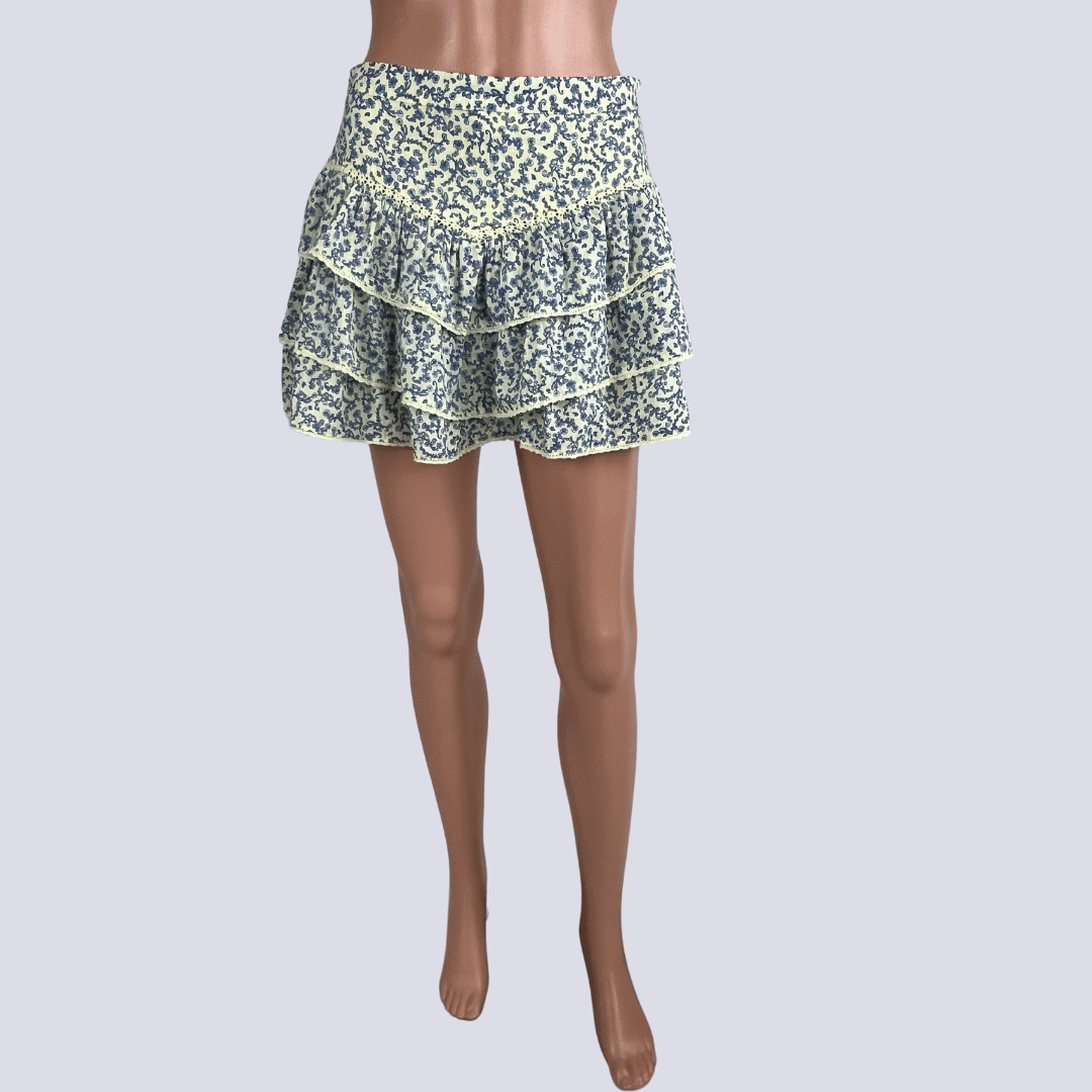Front view of the Cotton On Floral Tierred Mini