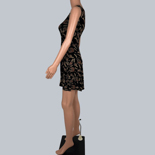 Side detail view of the Lovers Sleeveless Midi Dress