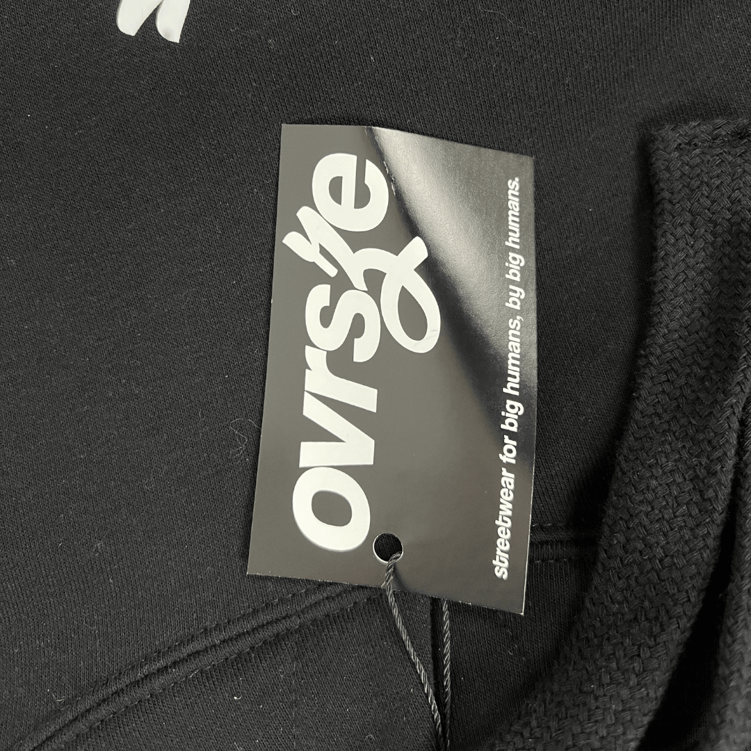 Label details Ovrsize Mens Hoodie