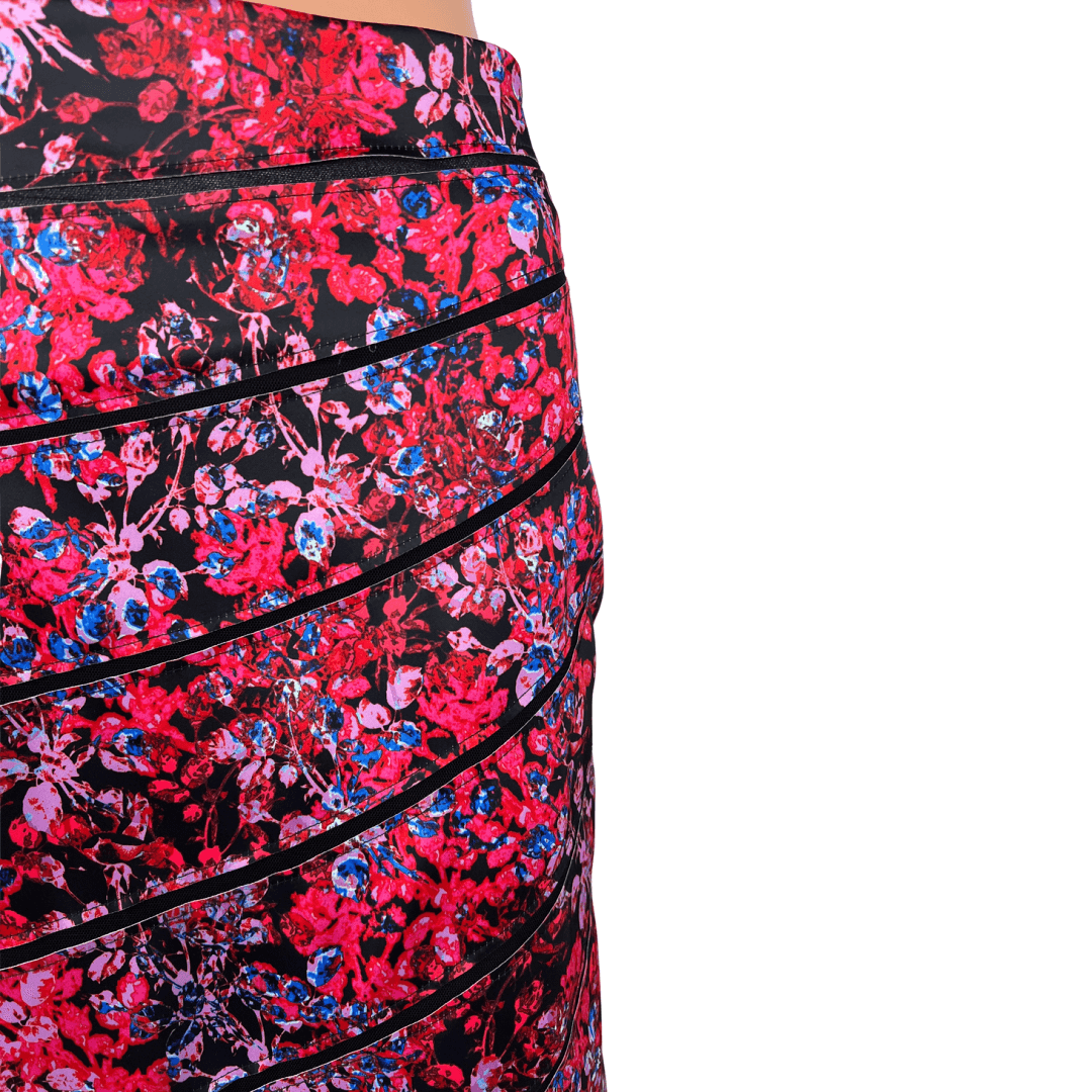 Back Detail view of the Table Eight Floral Fitted Skirt