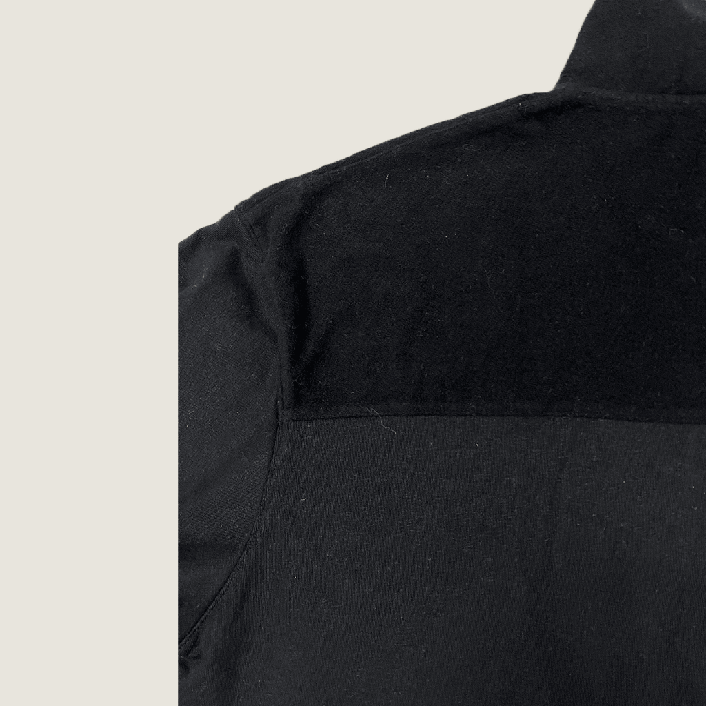 Unisex Hemp Panel Crew Neck Jumper Detail