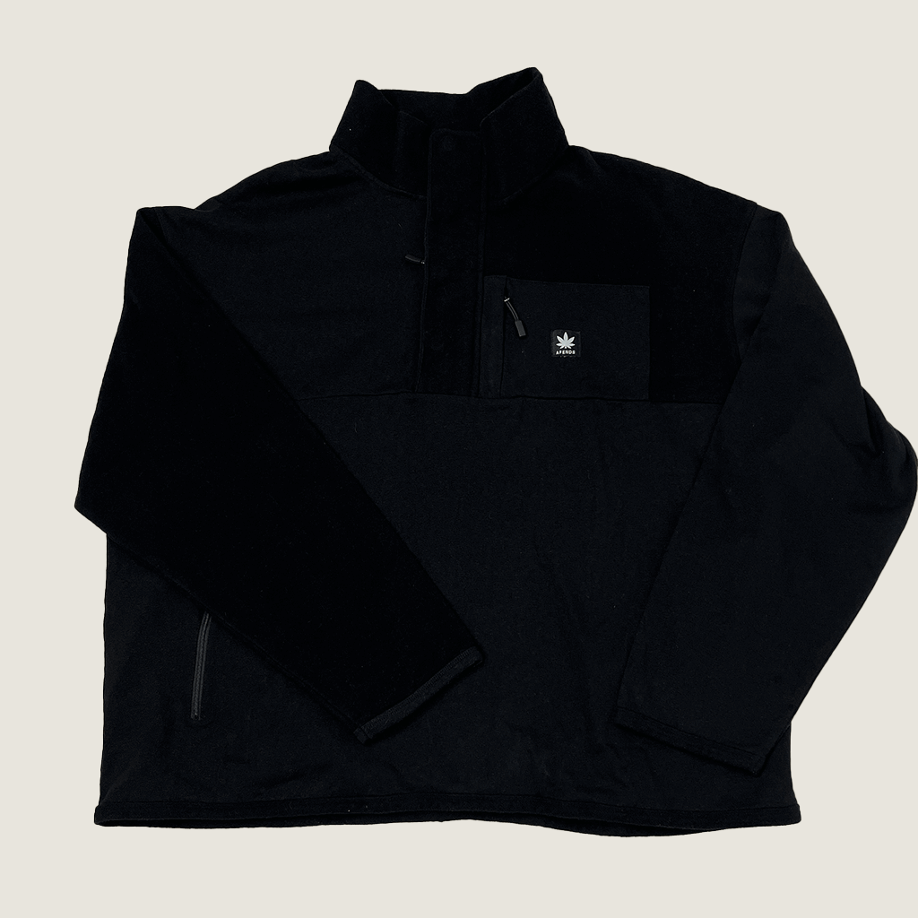 Unisex Hemp Panel Crew Neck Jumper Front