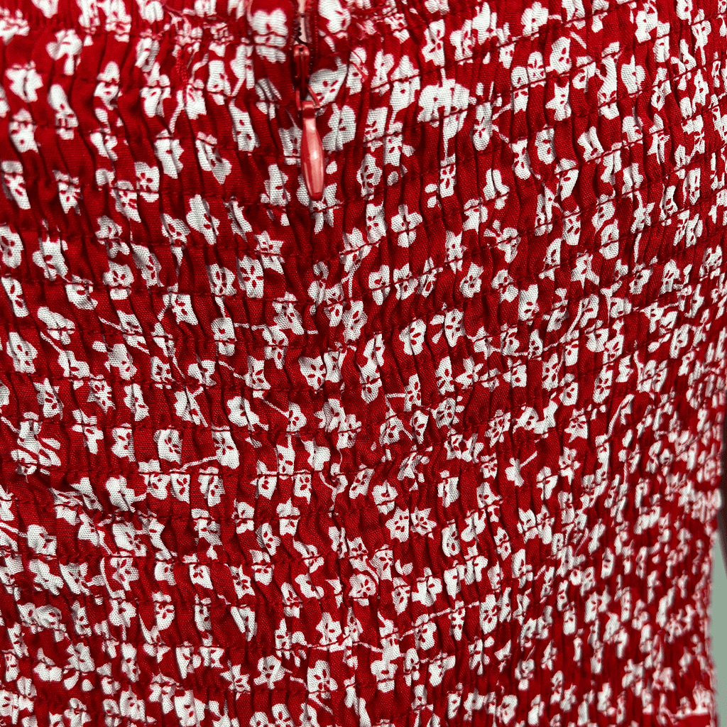 allabouteve Cherrie Shirred Mdi Dress Shirring Detail