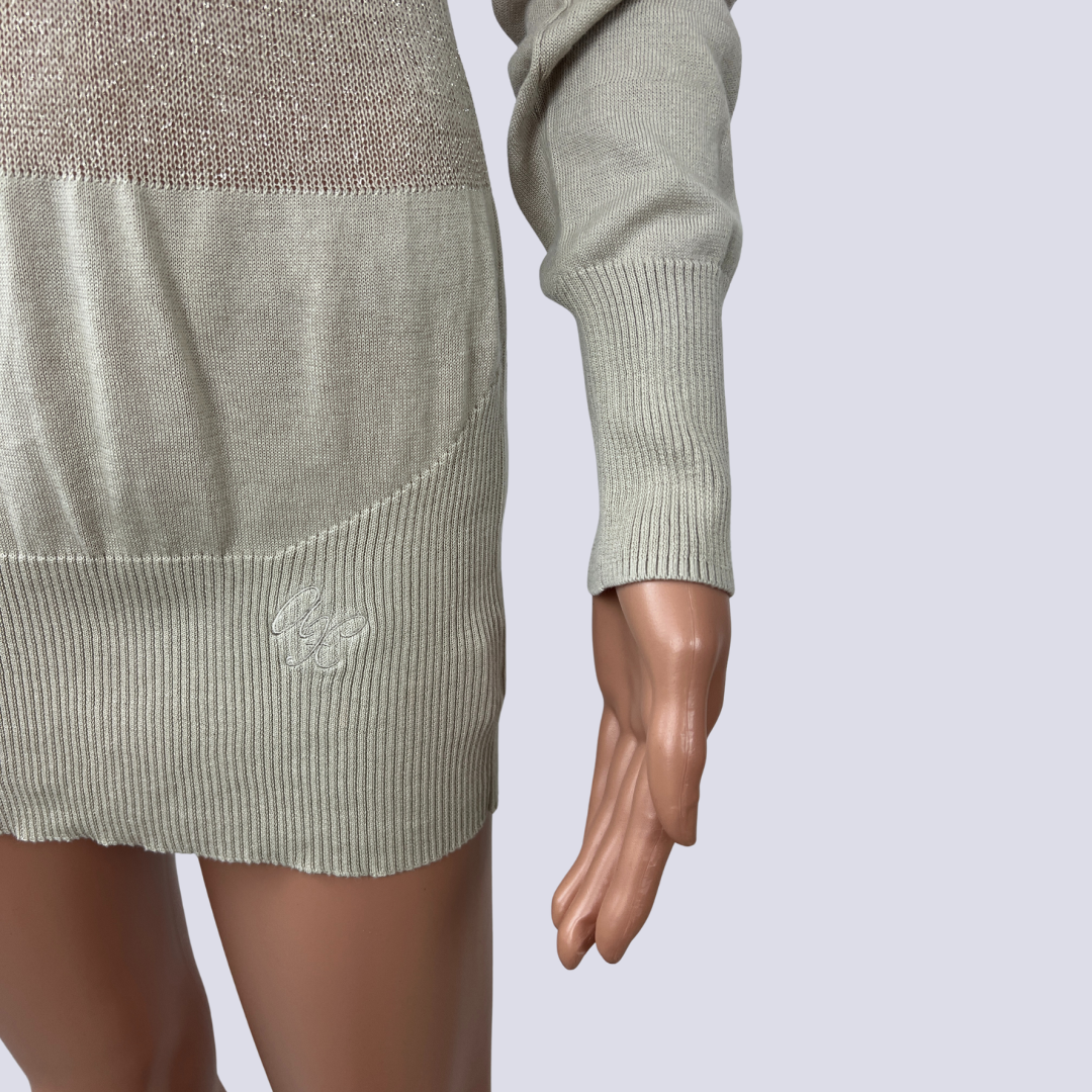 Front view of the Armani Exchange mini dress