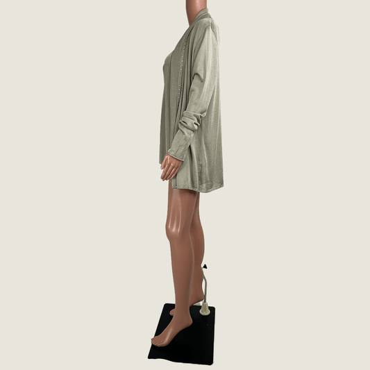 Side View Avantgarde Knit Cami And Cardigan Set