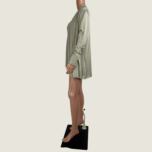 Side View Avantgarde Knit Cami And Cardigan Set