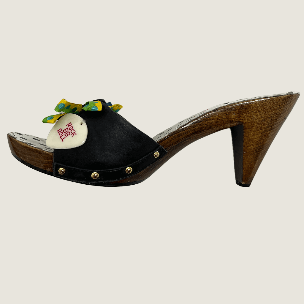 BB Kitsch Wooden Heels Side