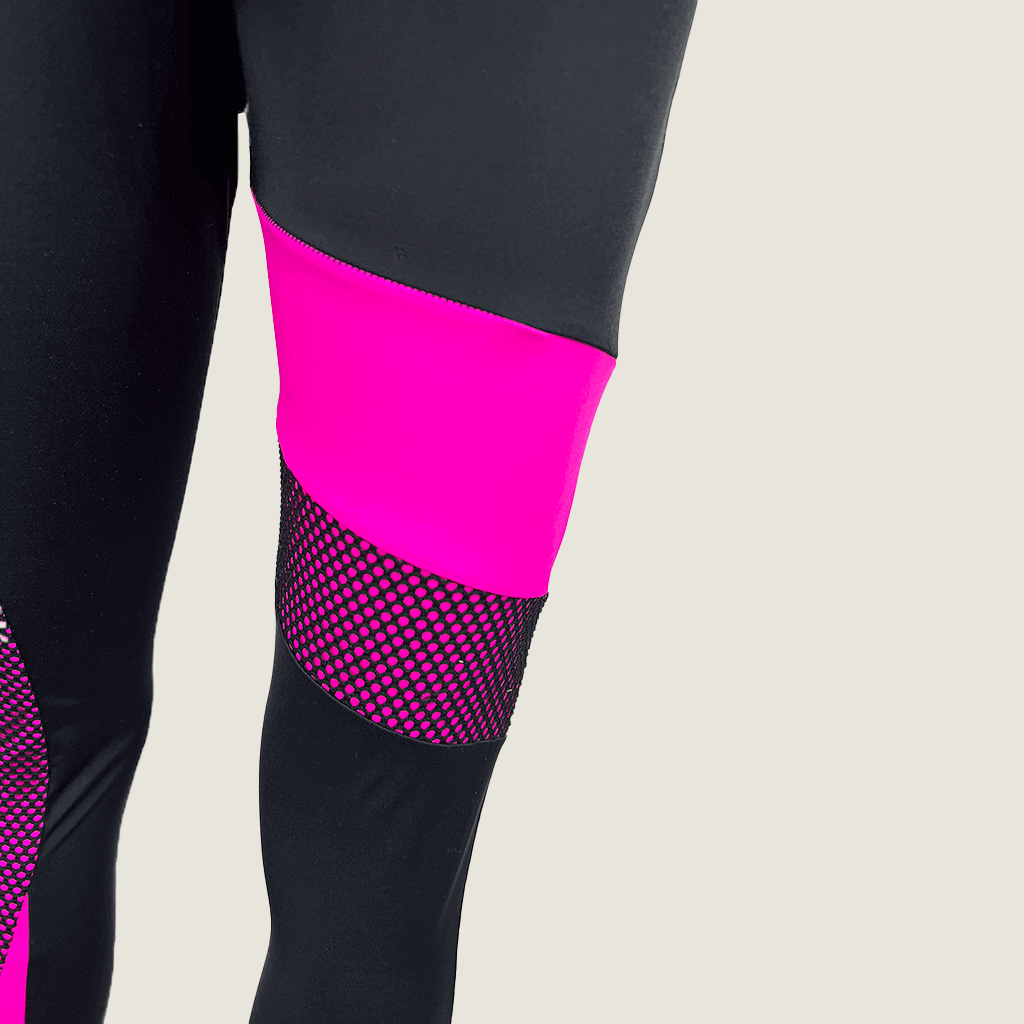 Balera Fishnet Colour Block Leggings Detail
