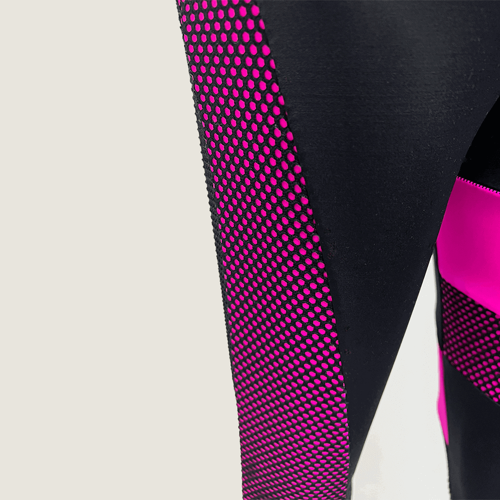 Balera Fishnet Colour Block Leggings Detail