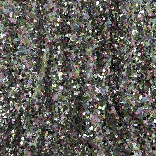 Girls Sequin Halter Rainbow Dress Fabric Detail