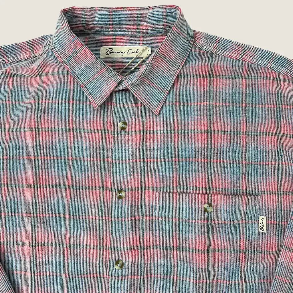 Front Collar Detail View of the Barney Cools Cabin 2.0 Shirt