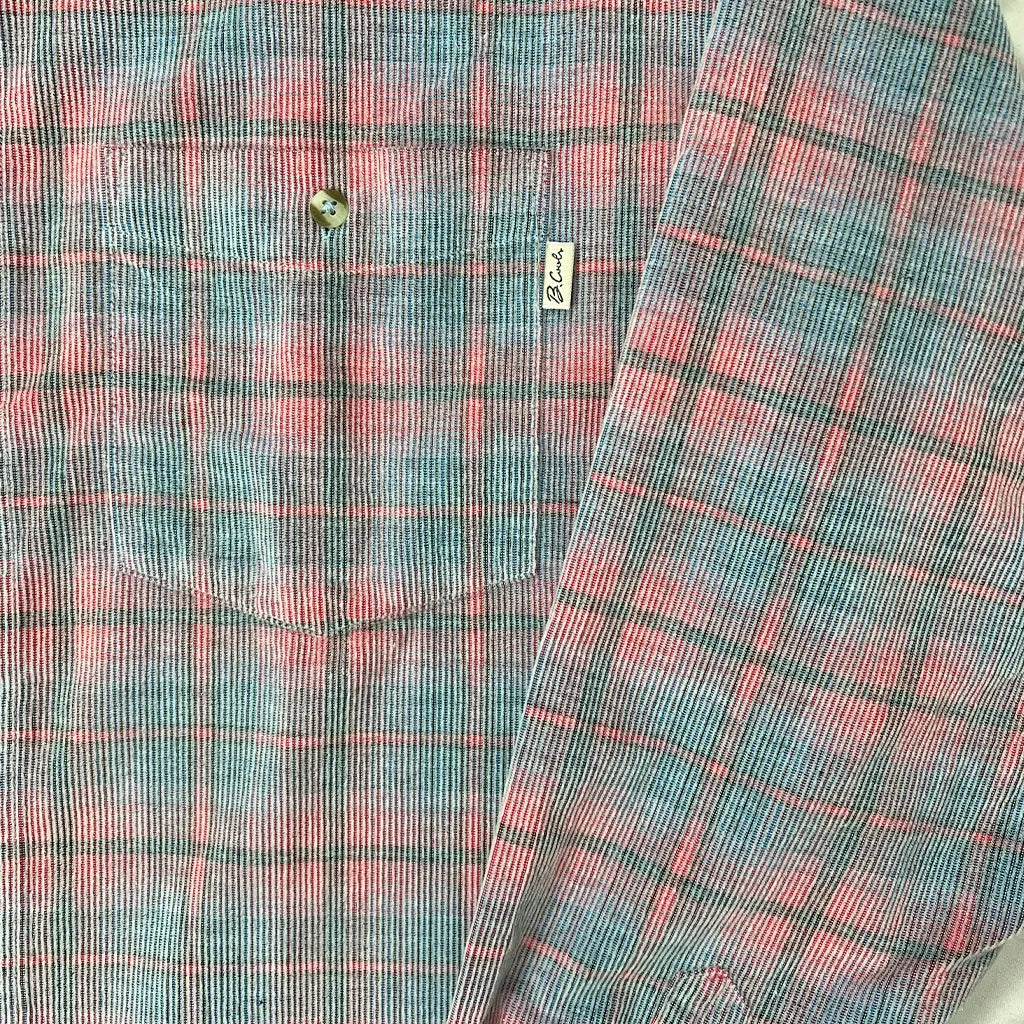 Front Print Detail of the Barney Cools Cabin 2.0 Shirt