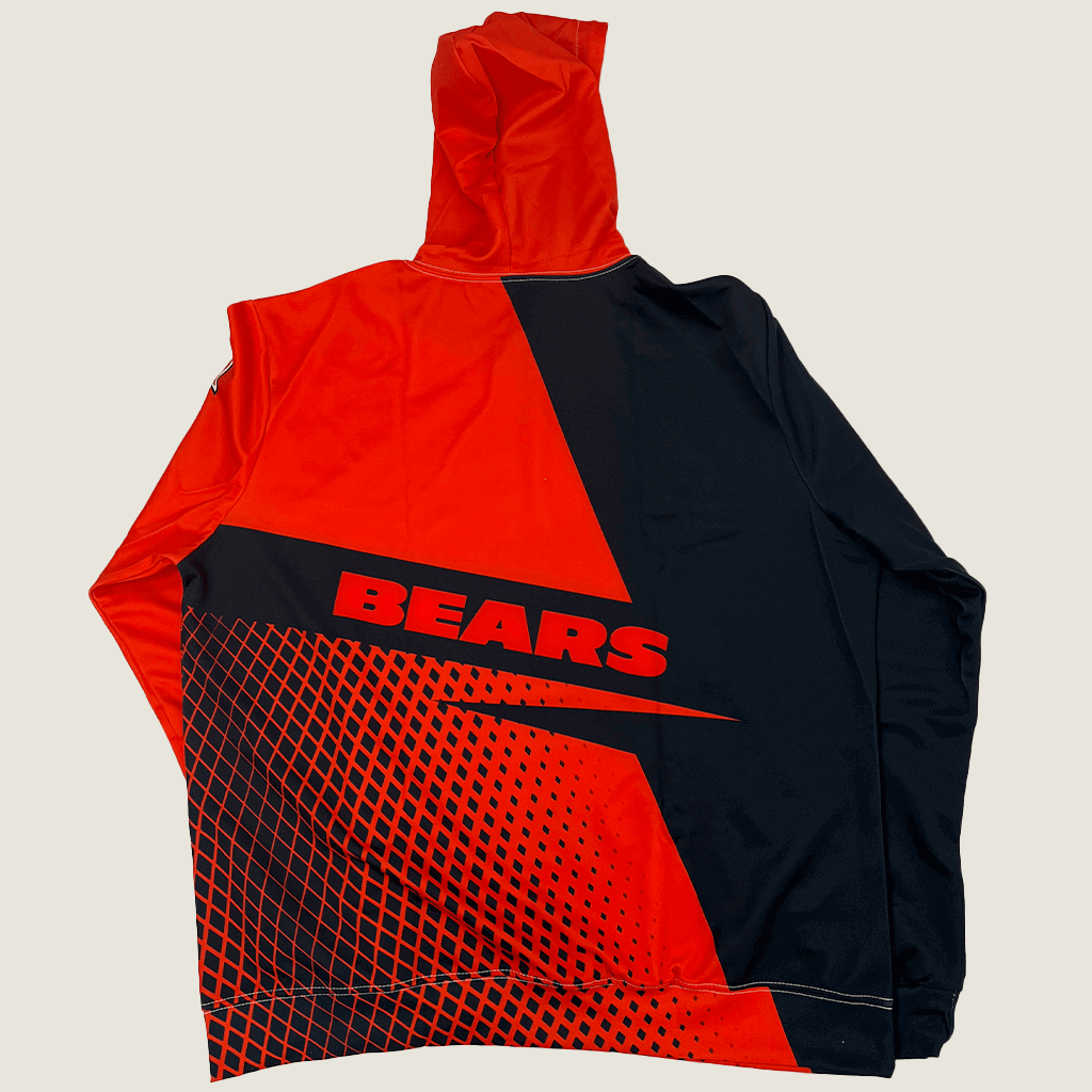 Mens Chicago Bears Hoodie Back