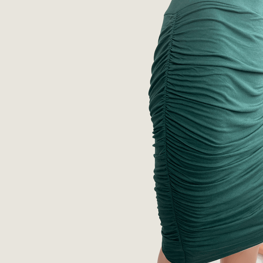 Betty Basics Nadia Midi Bodycon Pencil Skirt Side Ruching