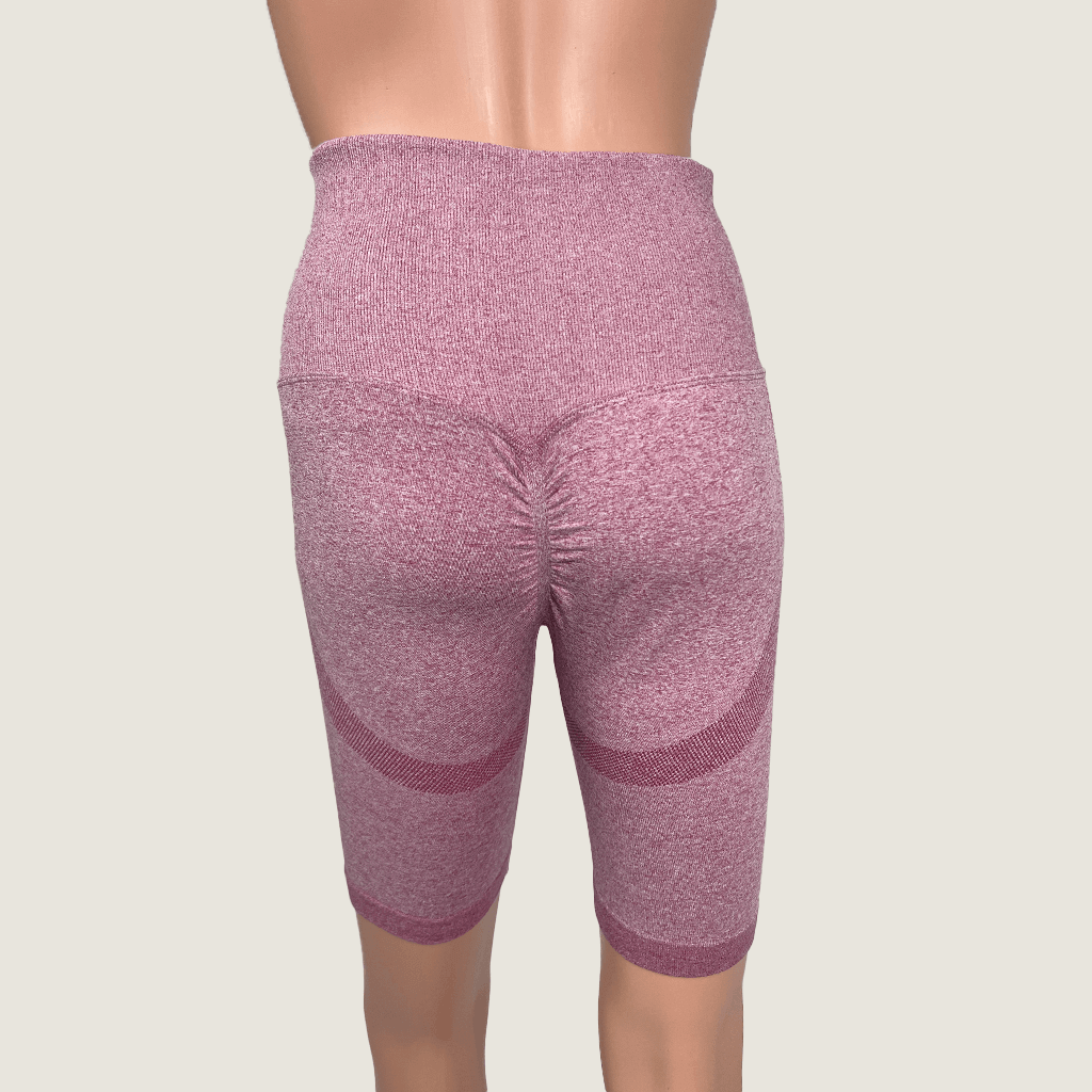 Women's High Waist Bike Shorts Back
