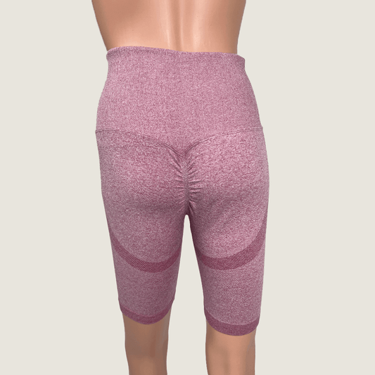 Women's High Waist Bike Shorts Back