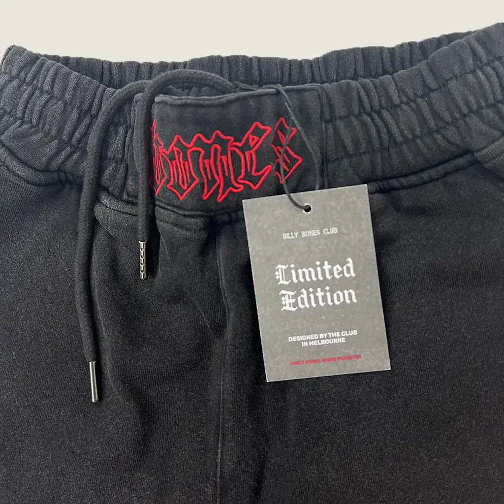 Front Detail View of the Billy Bones Club Burner Jersey Shorts