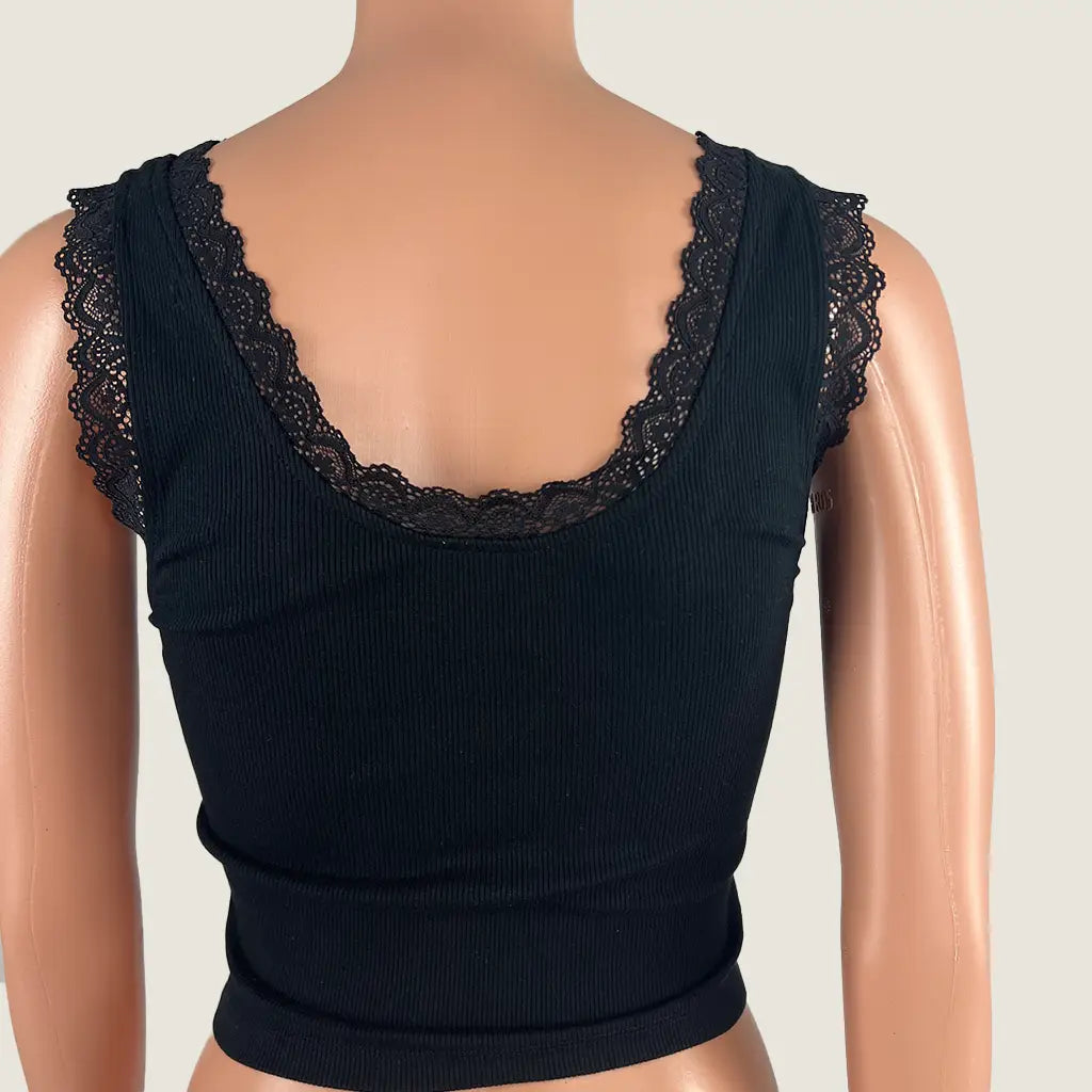 Back View of the Billy Bones Club Last Rodeo Crop Tank