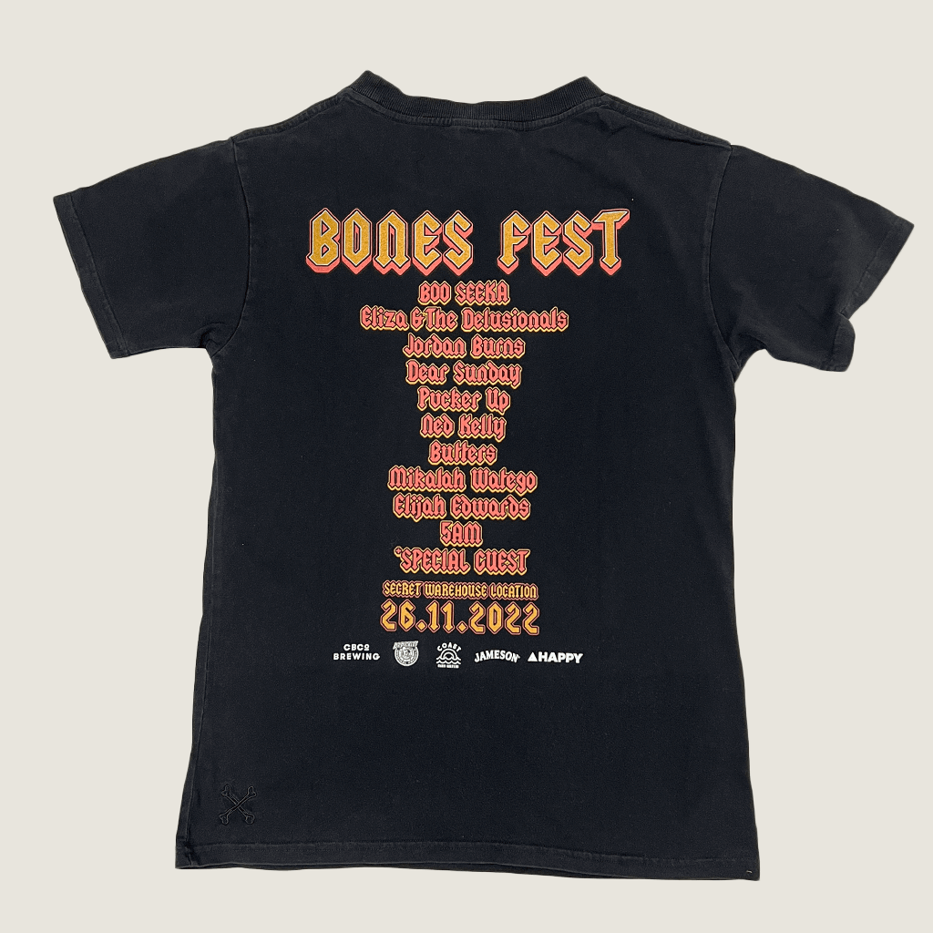 Billy Bones Fest Tee Skull On Flying Eagle Back