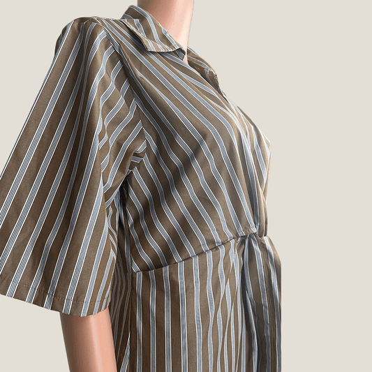 Blanca Alessandra Striped Dress Side View