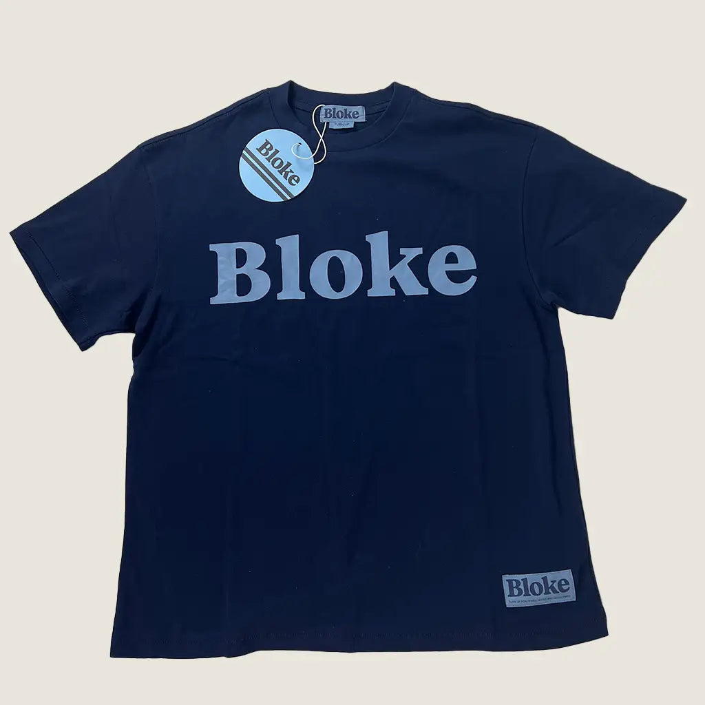 Front View of the Bloke 2024 Winter Tee Blue