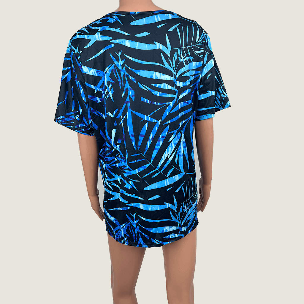 Blue Leaf Top Back