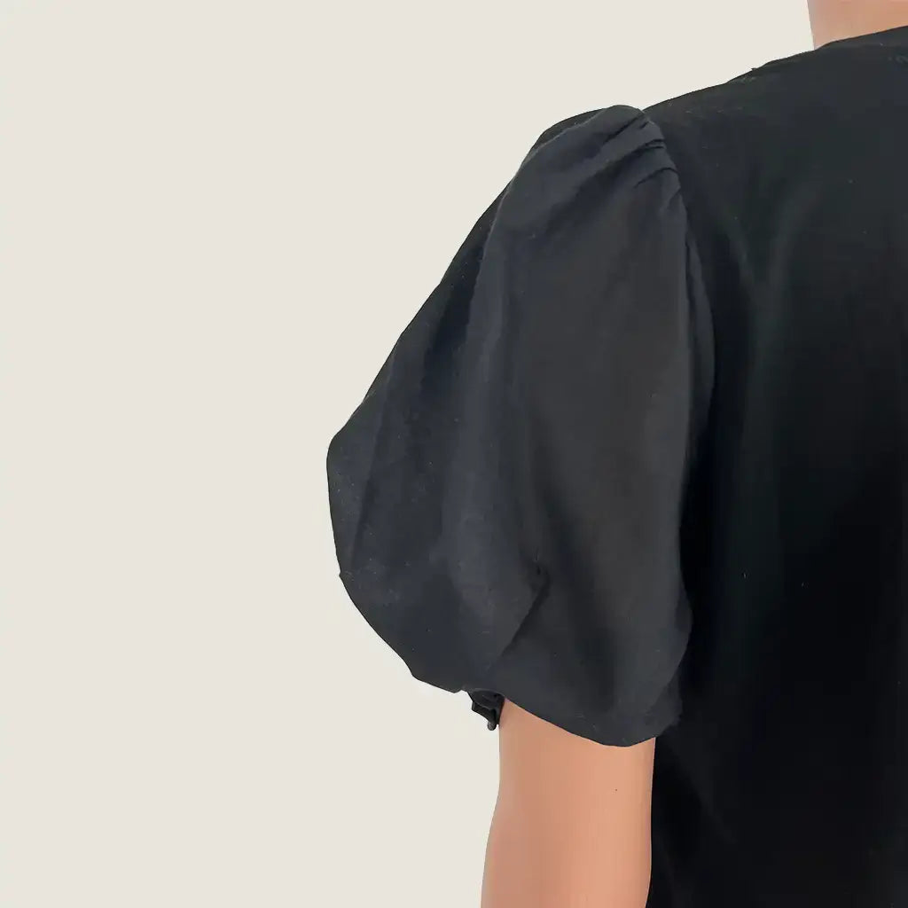 Sleeve Detail View of the Brave and True Abigail T-Shirt