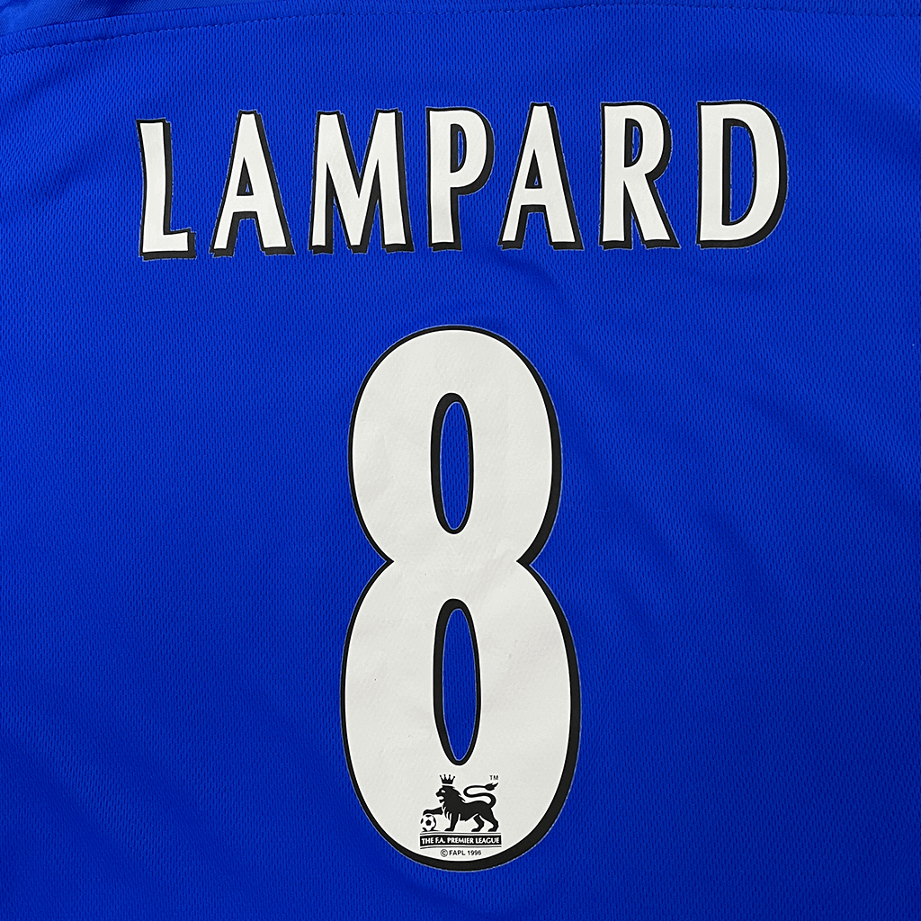 Vintage Chelsea Umbroe Lampard #8 Home 2001-2005 Jersey Back Detail