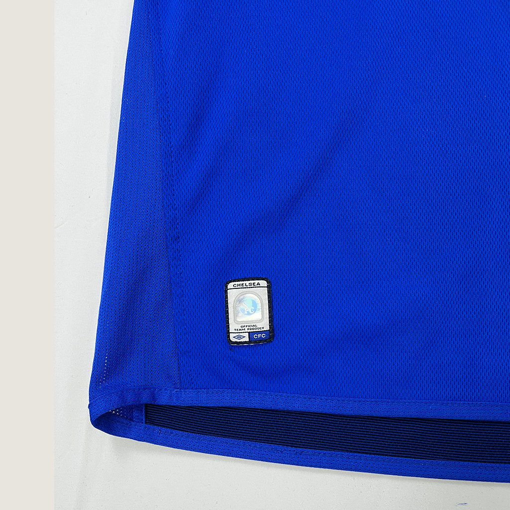 Vintage Chelsea Umbroe Lampard #8 Home 2001-2005 Jersey Hem Detail