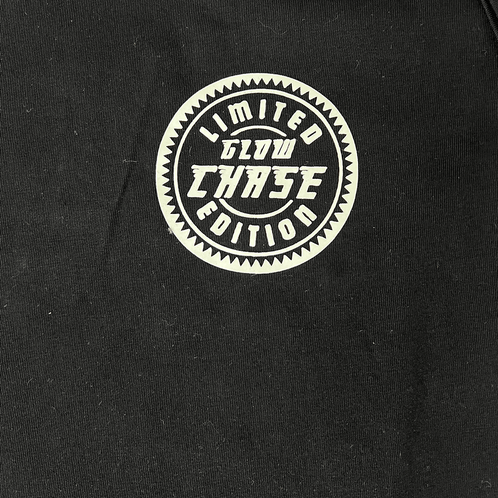 Men's Black T-Shirt With Glow Graphic Detail