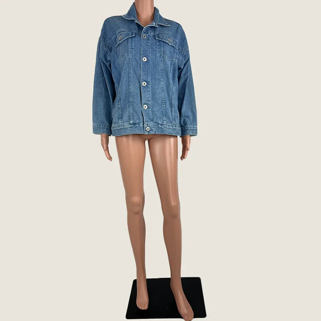 Front View of the Chocoolate Denim Jacket
