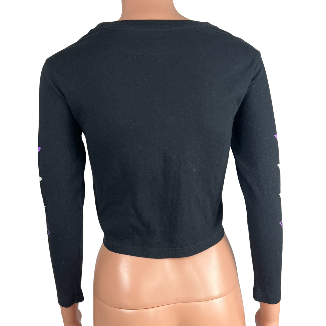 Back view of the Converse crop top