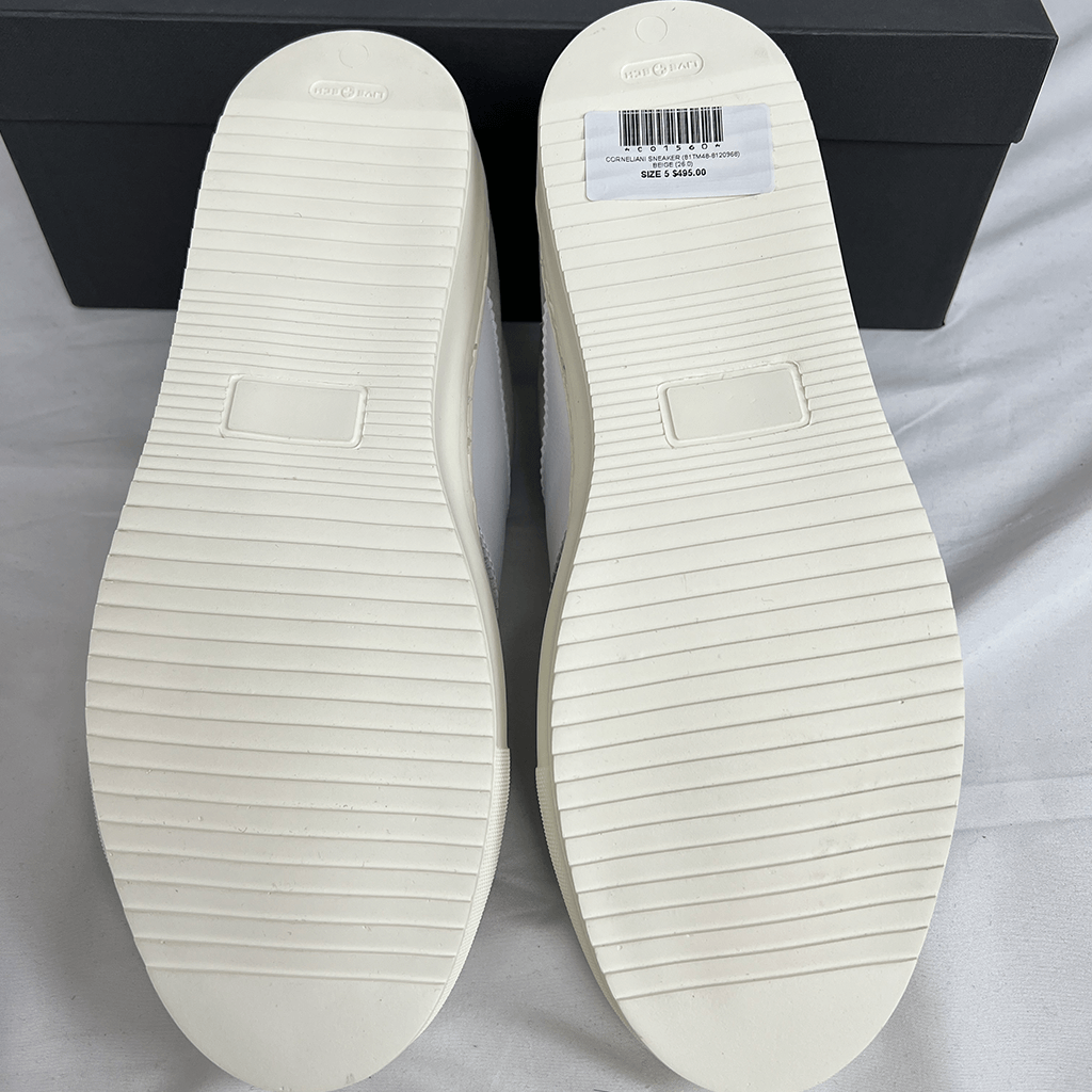 View of the Sole on the Corneliani Mens Sneaker Pair