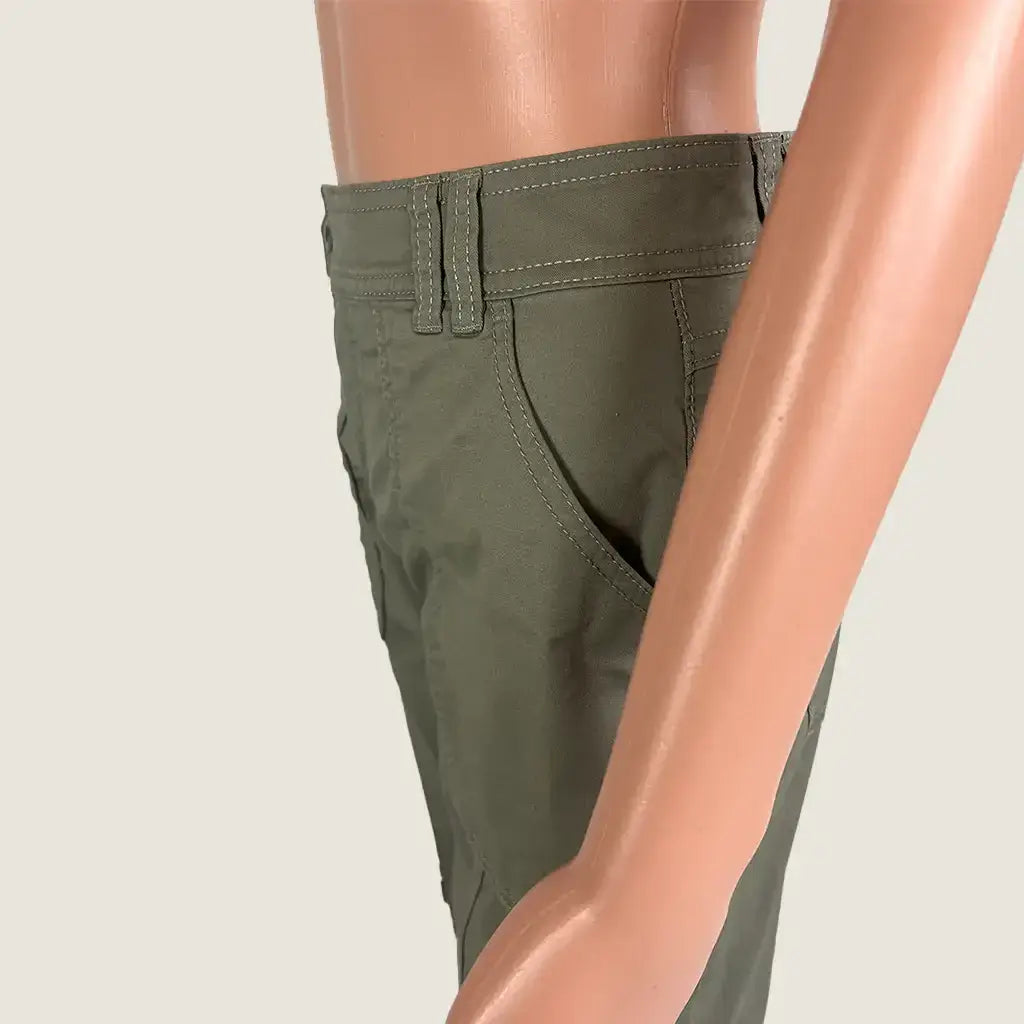 Side Detail View of the Cotton On Bootleg Cargo Flare Pant