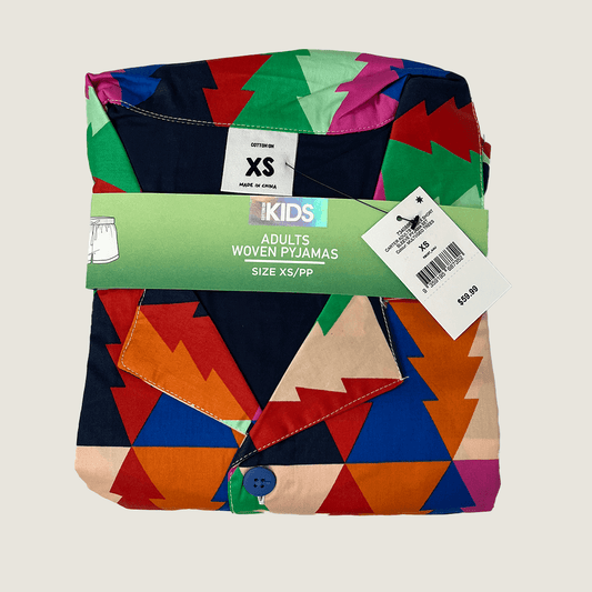 Adult Colourful Xmas PJ Summer Set