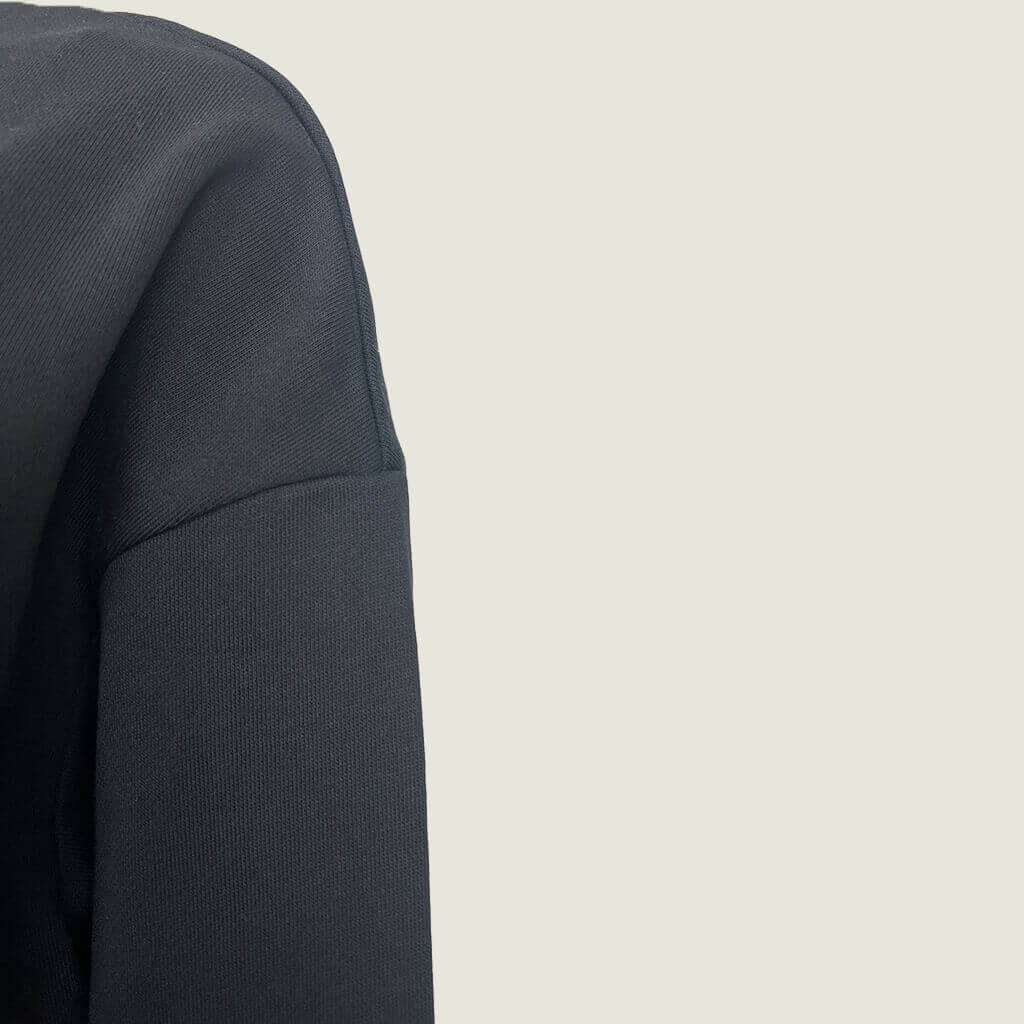 Decjuba Logo Sweat Black Shoulder Detail
