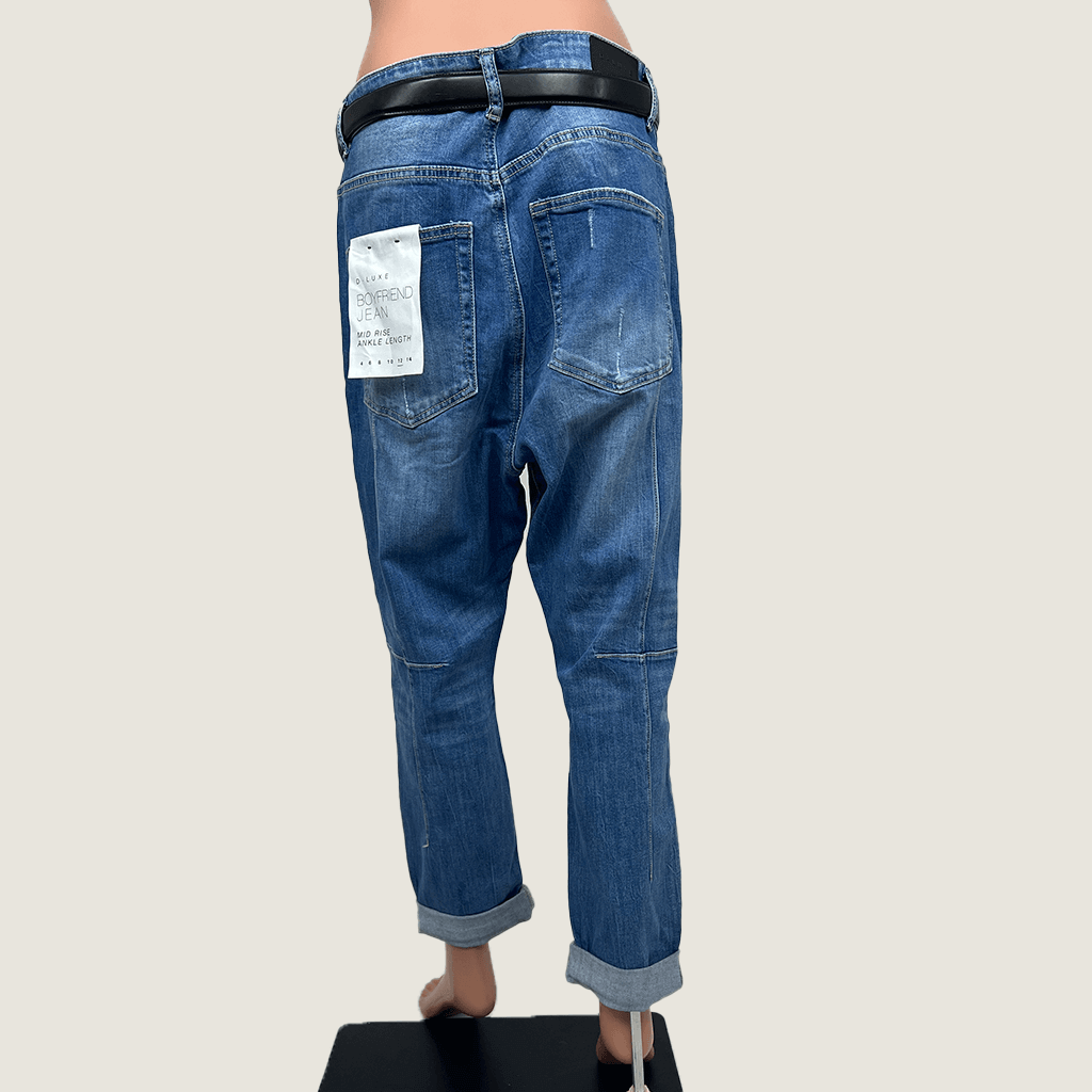 D-Luxe Ripped Boyfriend Jean Back