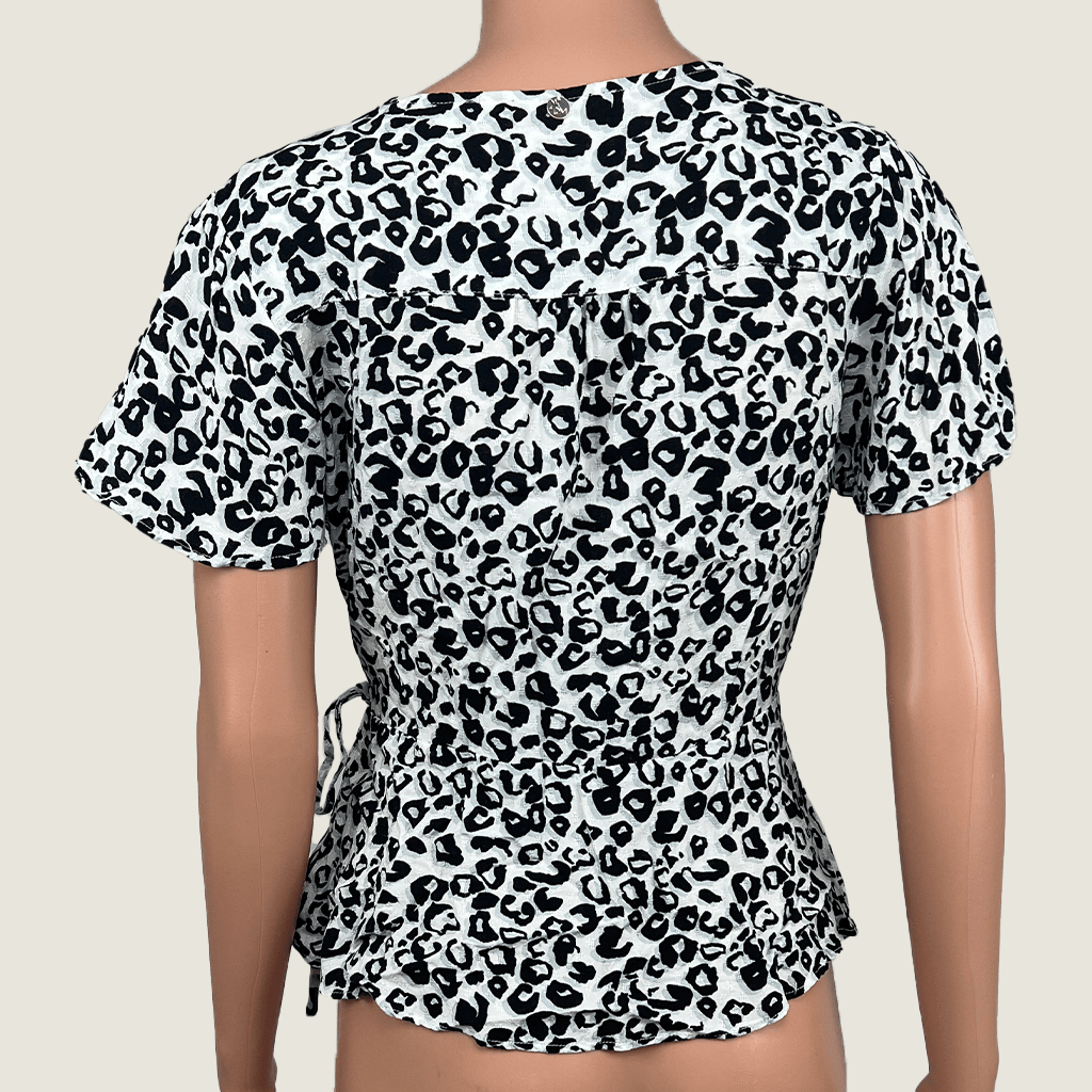 Danni Minogue Leopard Print Blouse Back