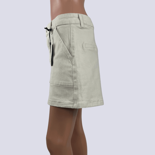 Side view of the Dotti Denim Women's Bermuda Shorts