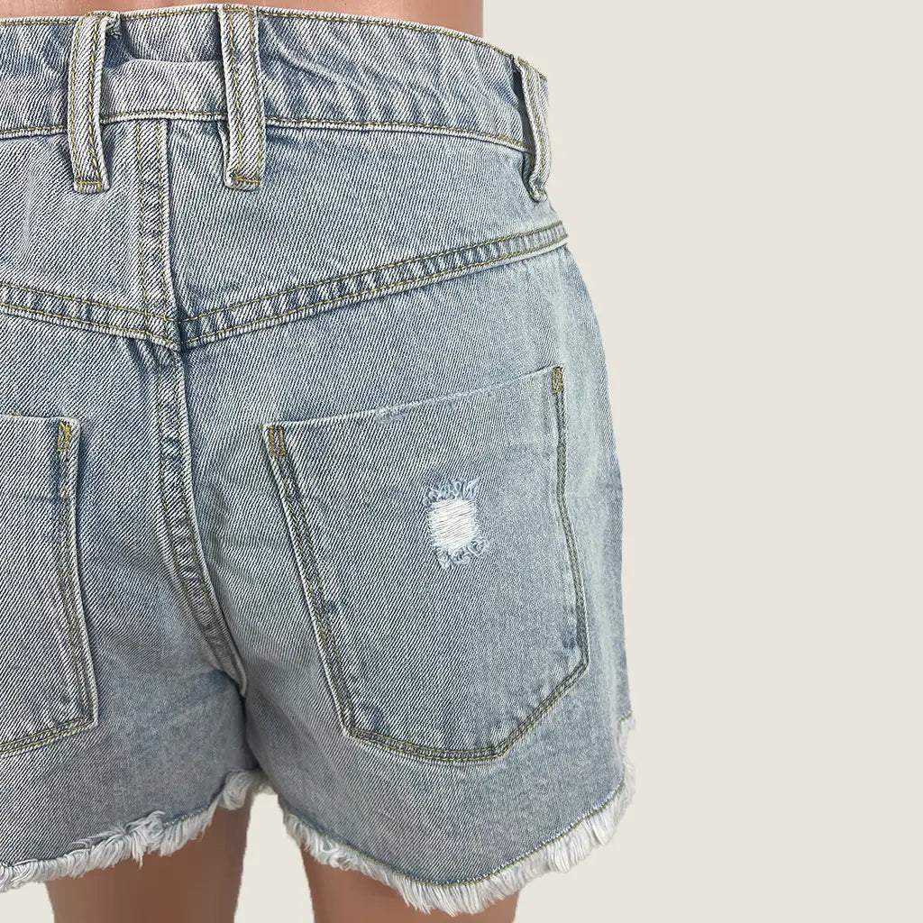 Back Detail View of the Dricoper Tatiana High Shorts