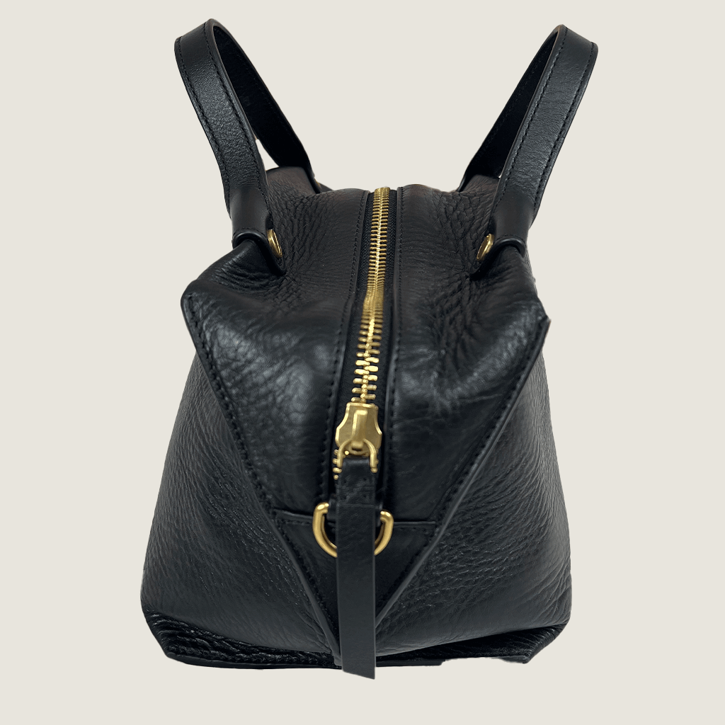 Above View of the Ecco Black Sculptured Handbag