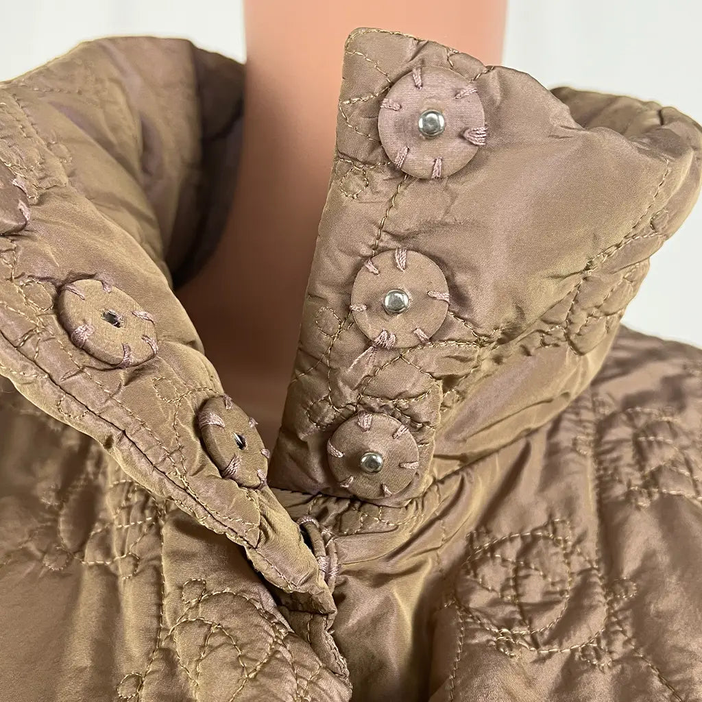 Front Detail View of the Emporio Armani, Quilted Jacket