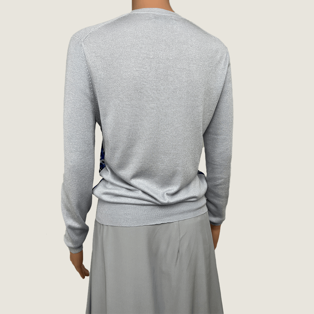 Erdem Silk And Crepe Cardigan Back