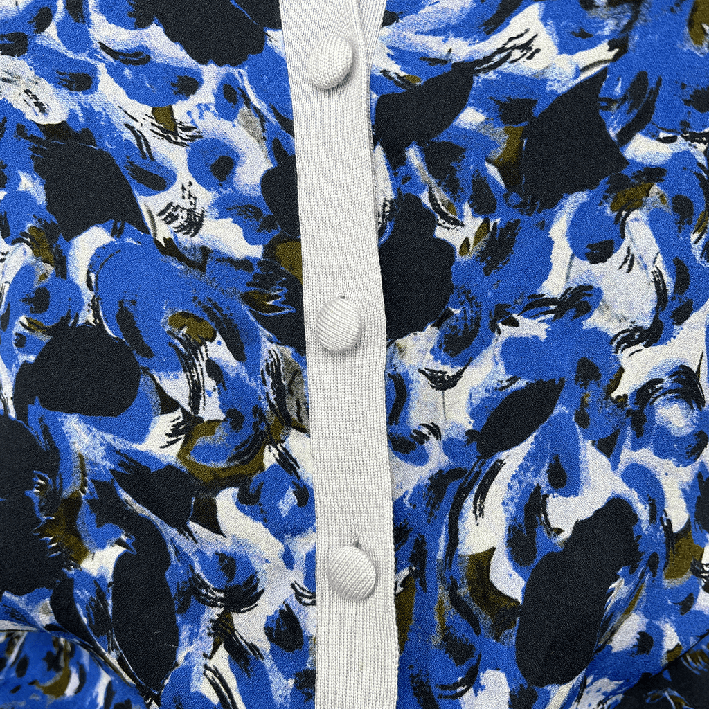 Erdem Silk And Crepe Cardigan Button Detail