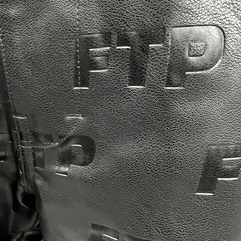 FTP All Over Print Faux Leather Pants Print Detail