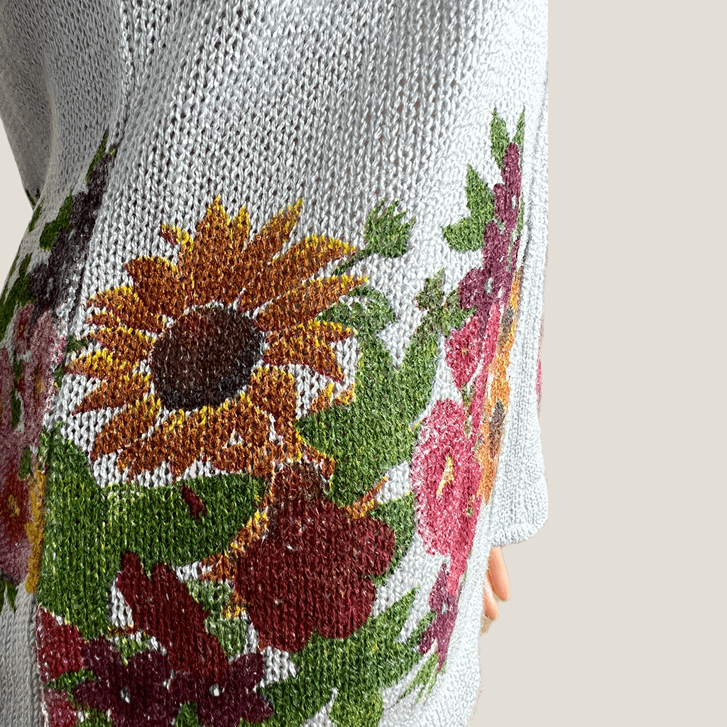 Floral Print Cardigan Print Detail
