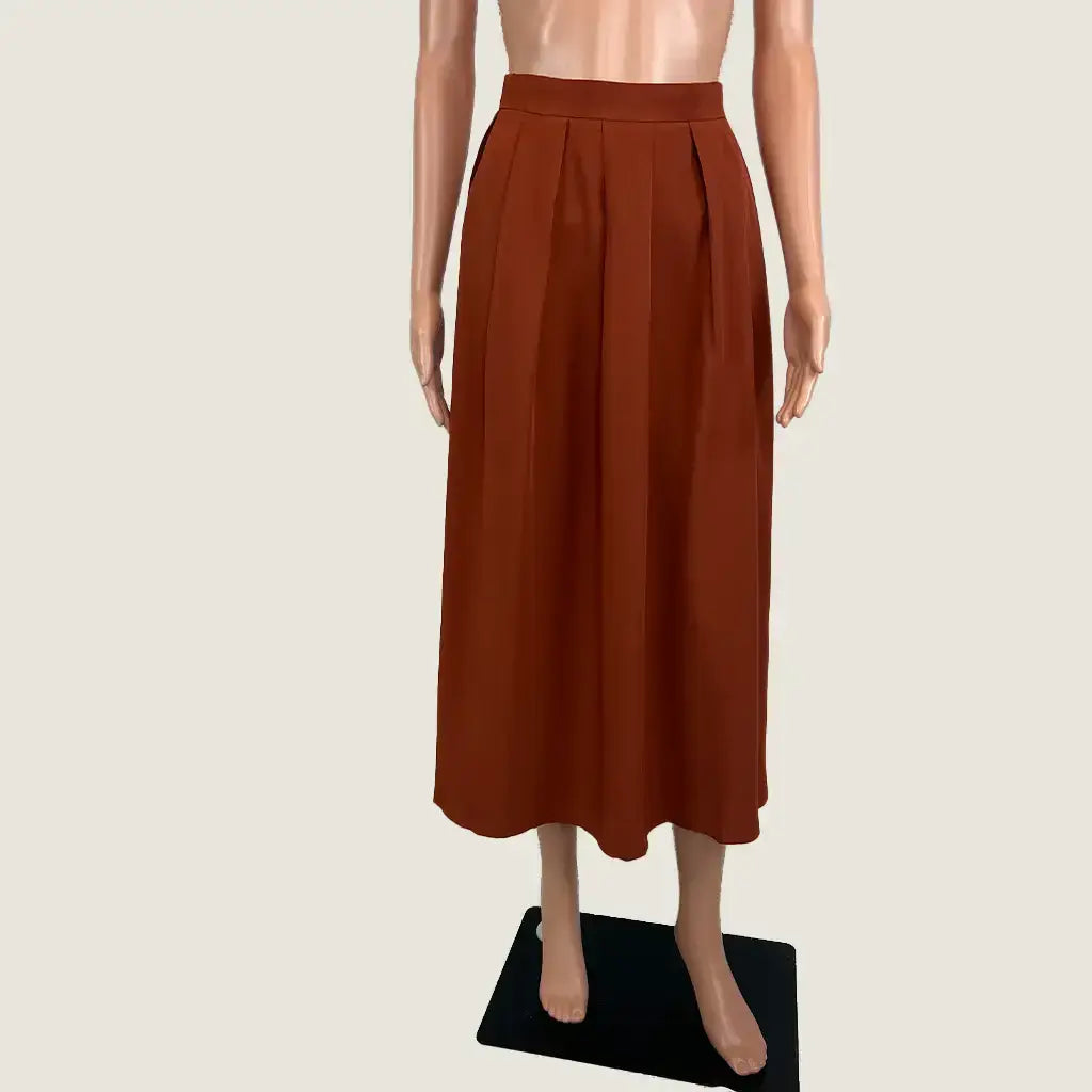 Front View of the Forcast Annalia Pleated Skirt
